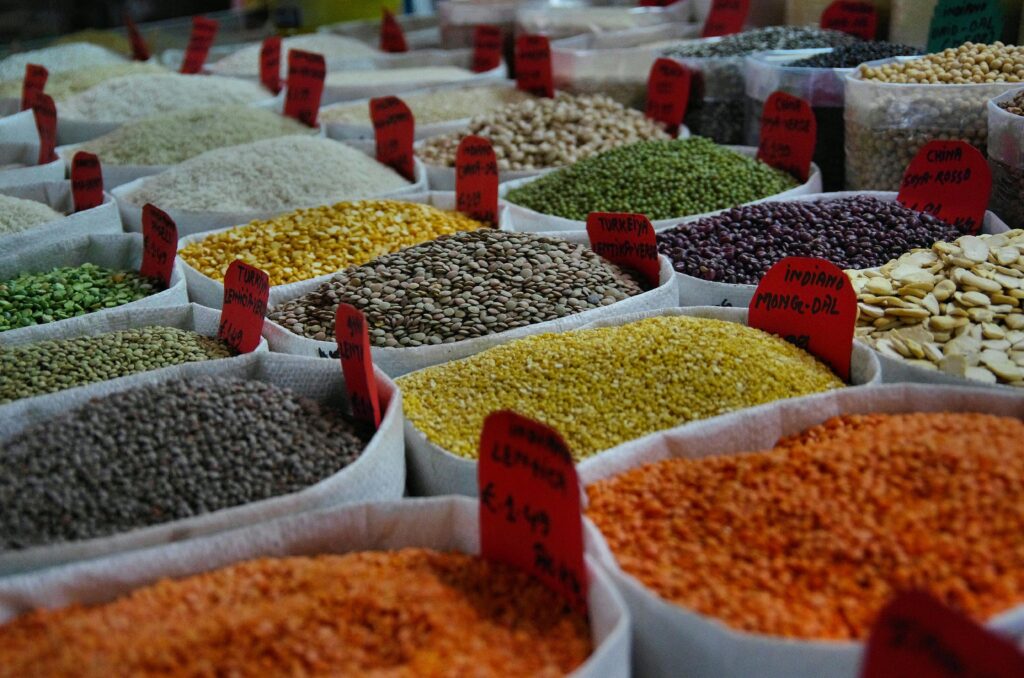 Assorted-color Beans in Sack